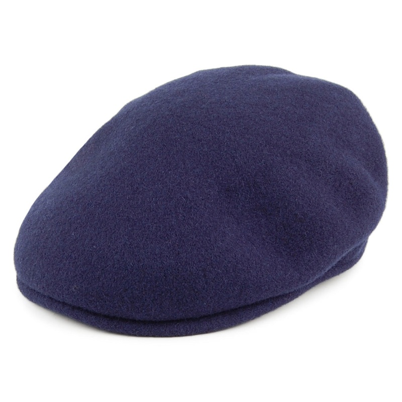 Jaxon & James Classic Wool Flat Cap – Navy Blue S