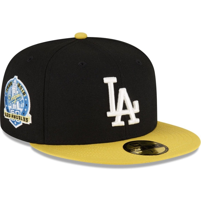 New Era Los Angeles Dodgers Chartreuse Visor 2023 59FIFTY Fitted Hat