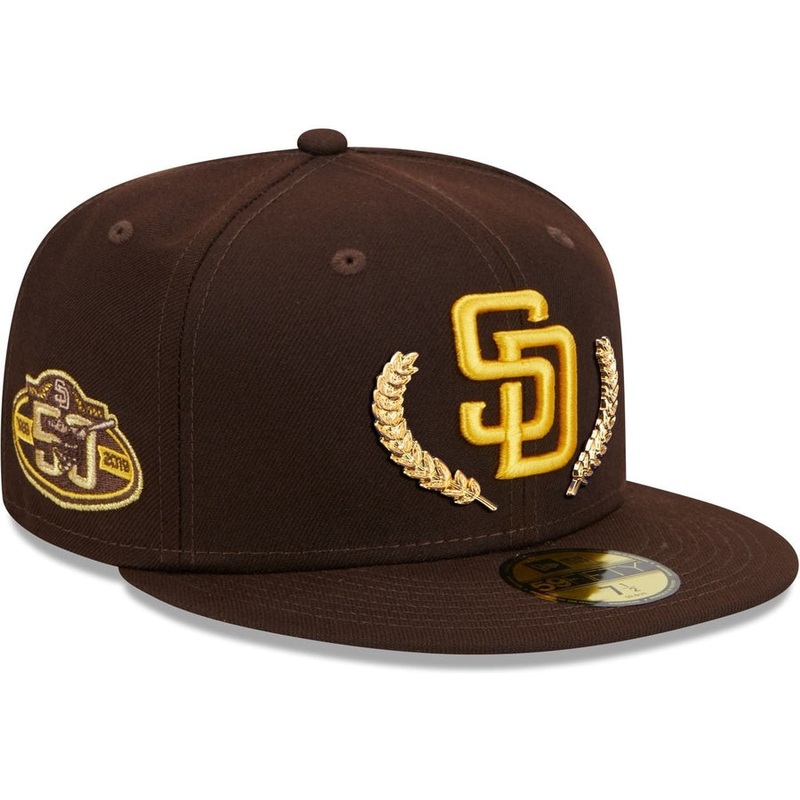 New Era San Diego Padres Gold Leaf 2023 59FIFTY Fitted Hat