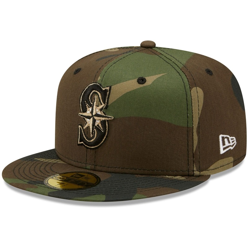 New Era Seattle Mariners Camo 30th Anniversary Flame Undervisor 59FIFTY Fitted Hat