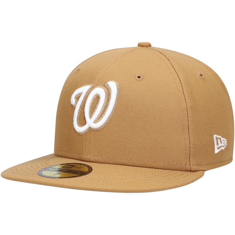 New Era Tan Washington Nationals Wheat 59FIFTY Fitted Hat