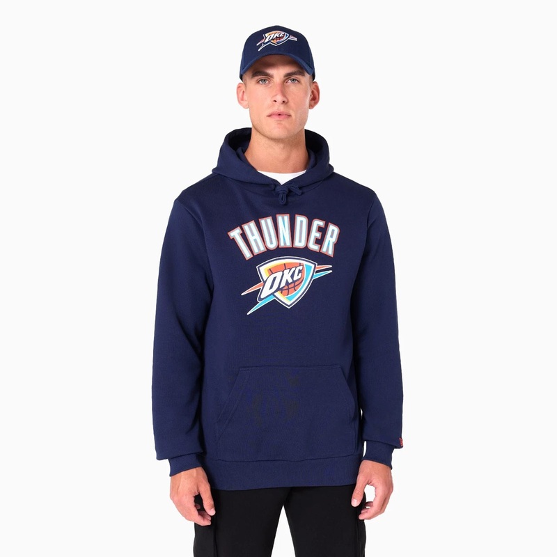 Oklahoma City Thunder NBA Navy Pullover Hoodie XS