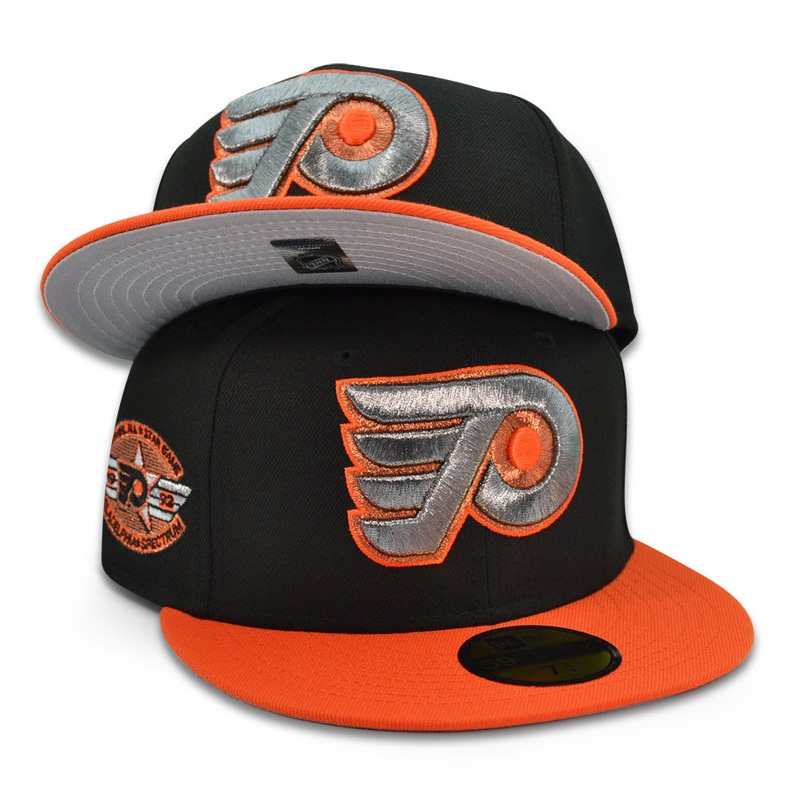 Philadelphia Flyers “WHAT LOVE!” Exclusive New Era 59Fifty Fitted Hat – Black/Orange 6 7/8