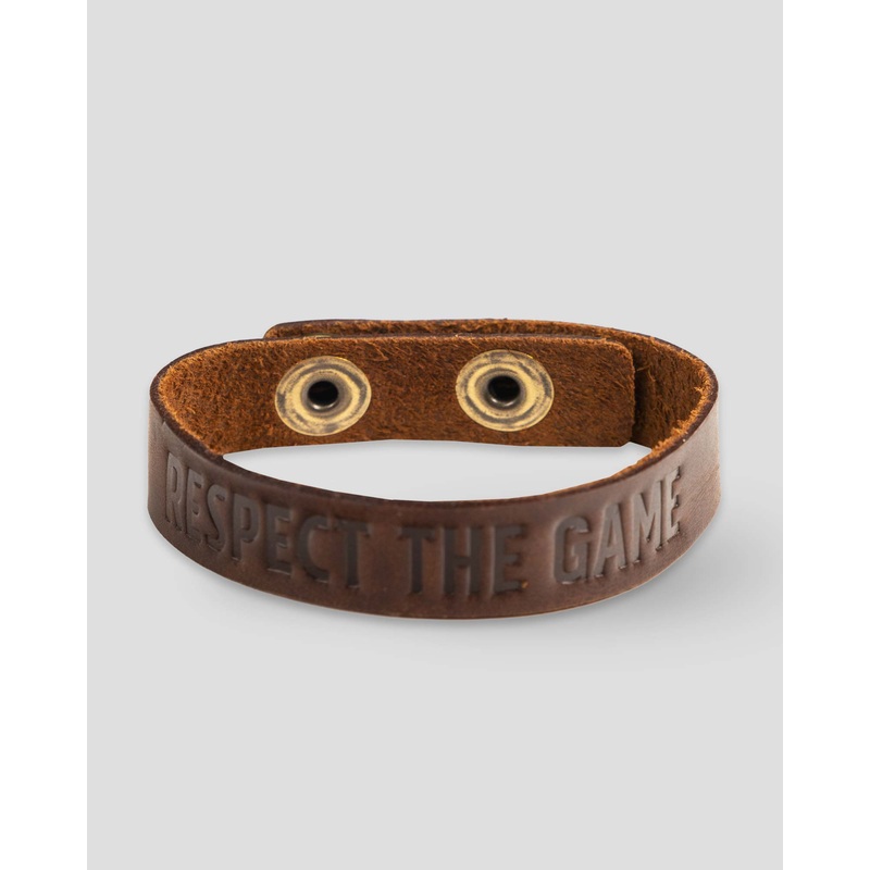 Respect the Game Single Loop Bracelet – Dark Brown