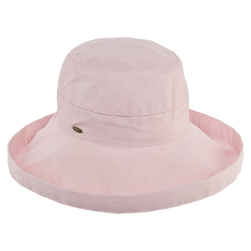 Scala Hats Lanikai Packable Sun Hat – Pink 1-Size