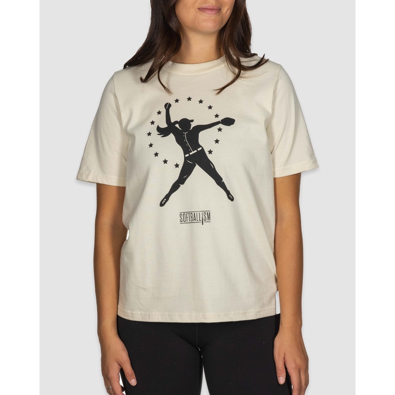 Softballism Star Girl Women’s Warm-Up Tee XS