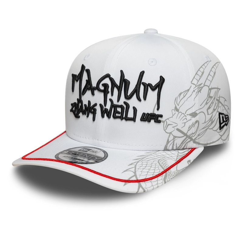 UFC Ultimate Fighting Zhang Weili White 9SEVENTY Stretch Snap Adjustable Cap OSFM