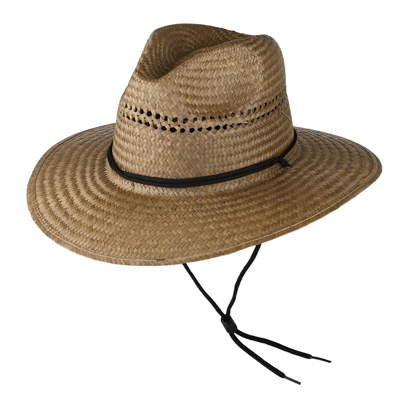 Dorfman Pacific Hats Palm Lifeguard Hat – Light Brown 1-Size