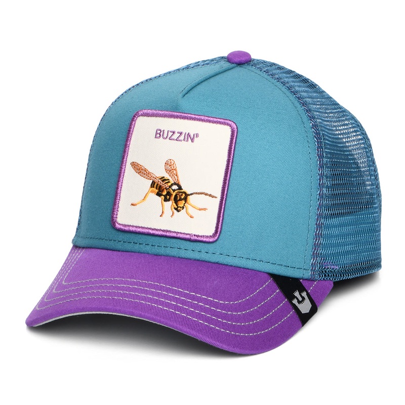 Goorin Bros. Buzzin Bug Trucker Cap – Teal-Purple Adjustable