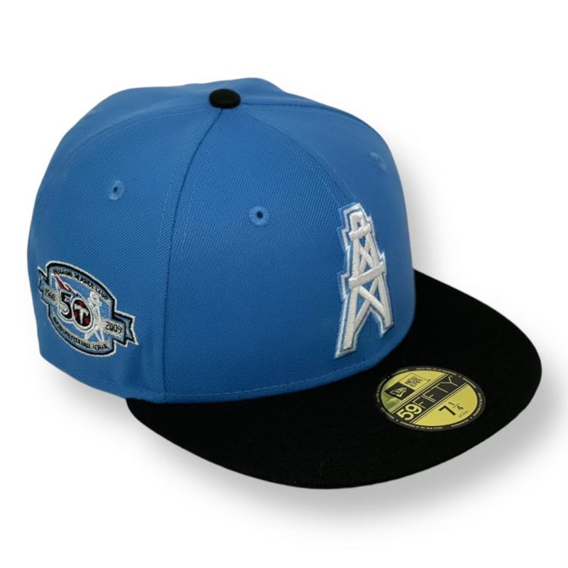 HOUSTON OILERS (AF-BLUE) 50TH ANN” NEW ERA 59FIFTY FITTED 67/8