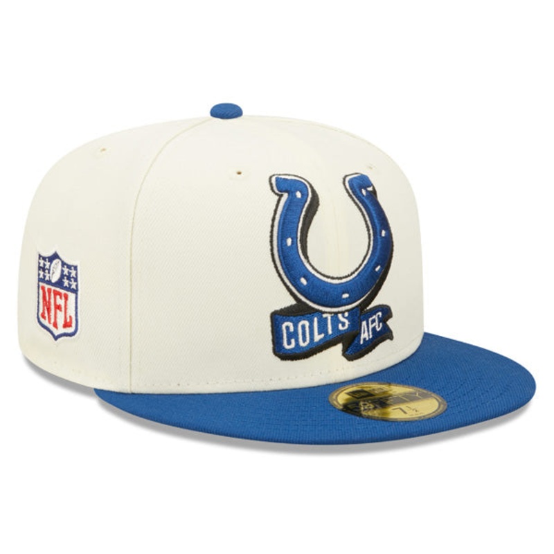 Indianapolis Colts New Era 2022 NFL Sideline 59FIFTY Fitted Hat – Chrome/Royal 7 7/8