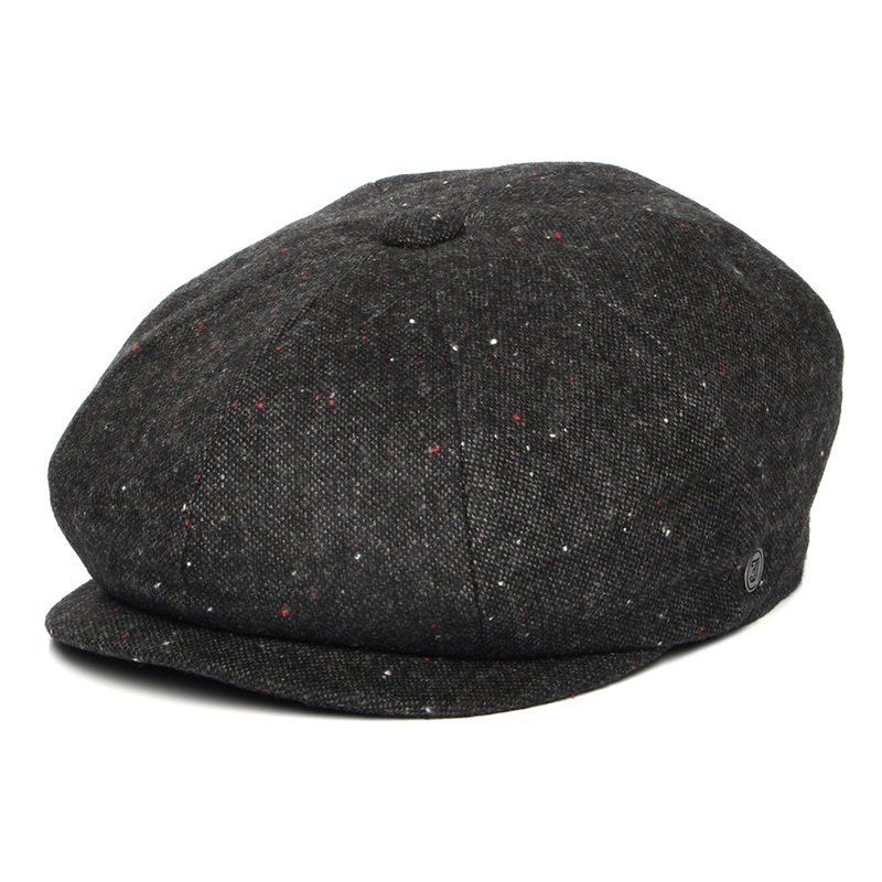 Jaxon & James Blackheath Speckled Marl Newsboy Cap Black Multi Wholesale Pack Prepack