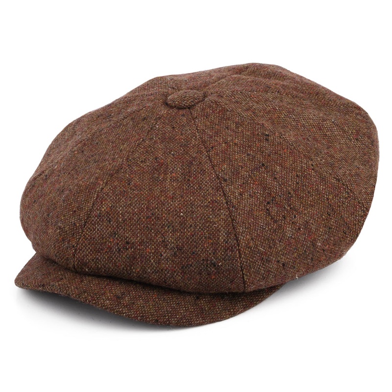 Jaxon & James Donegal Tweed Hillcourt Newsboy Cap – Autumn S