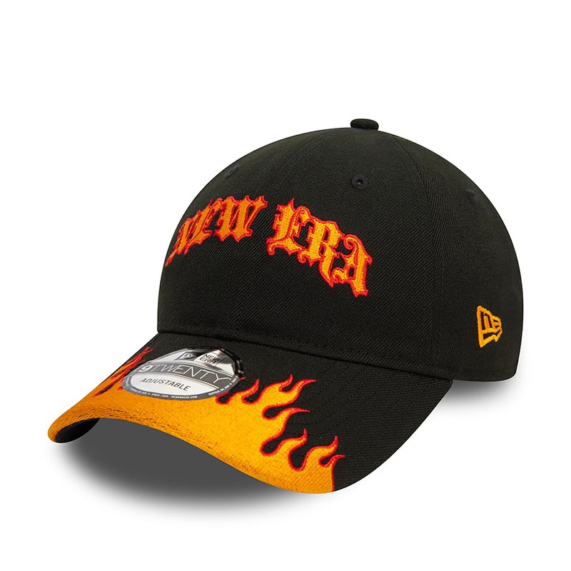 New Era 9TWENTY Race Flame Black/Orange Cap One Size