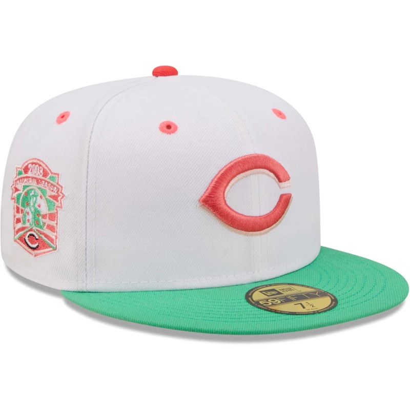New Era Cincinnati Reds Inaugural Season at Great American Ballpark Watermelon Lolli 59FIFTY Fitted Hat