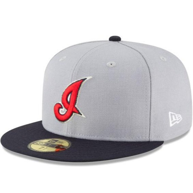 New Era Cleveland Indians 2002 Cooperstown Navy Blue/Grey 59FIFTY Fitted Hat