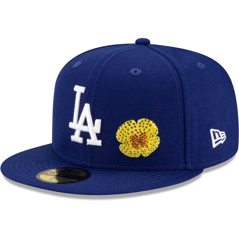 New Era Royal Los Angeles Dodgers Crystal Icons Rhinestone 59FIFTY Fitted Hat