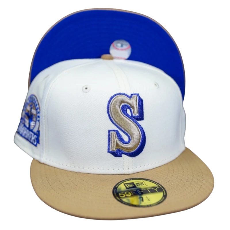 New Era Seattle Mariners White/Khaki 30th Anniversary 59FIFTY Fitted Hat