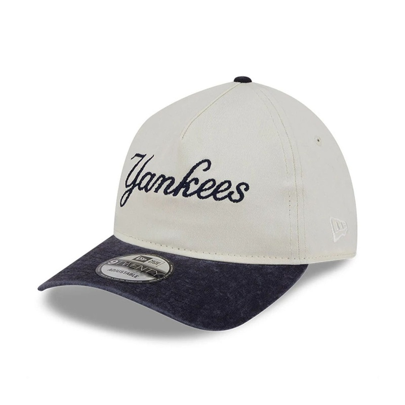 New York Yankees MLB SC Pastel White 9TWENTY A-Frame Adjustable Cap OSFM