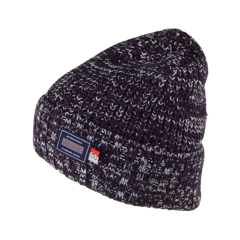 Superdry Stockholm Cuff Beanie Hat – Navy Blue 1-Size
