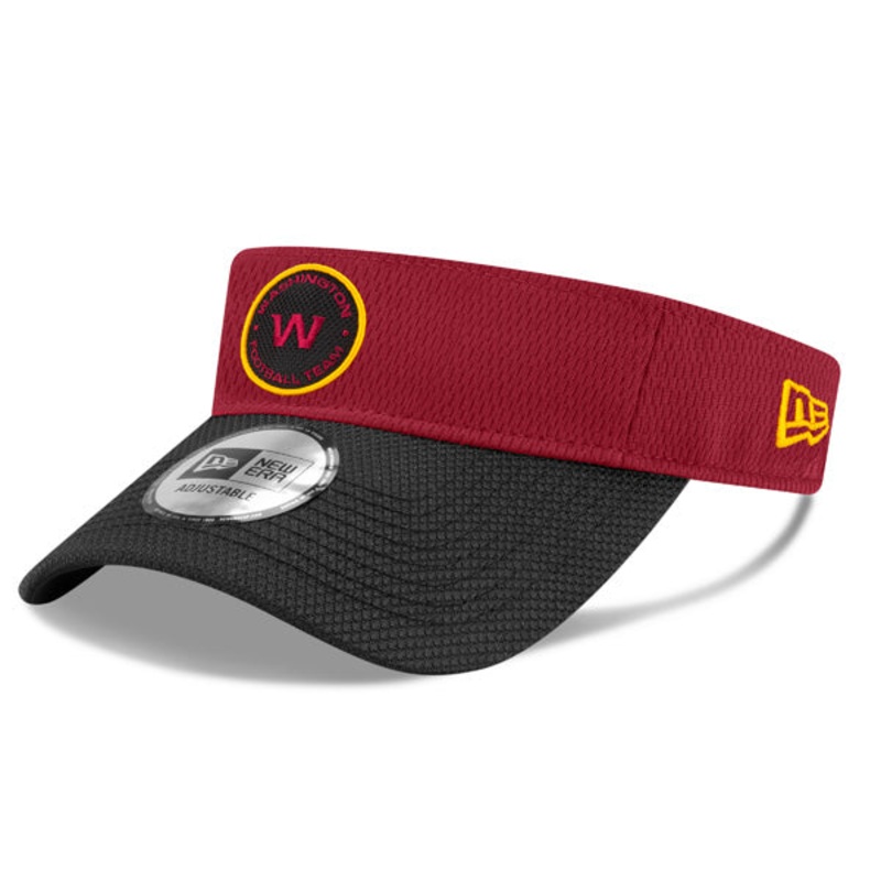 Washington Football Team New Era 2021 NFL Sideline Road Visor  Burgundy/Black