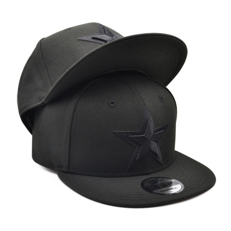 Dallas Cowboys New Era NFL BOB Black on Black 9FIFTY Snapback Hat – Black