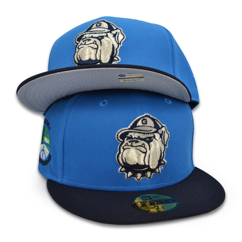 Georgetown Hoyas 1984 NCAA Championship Exclusive New Era 59Fifty Fitted NCAA Hat – Cardinal/Navy 7