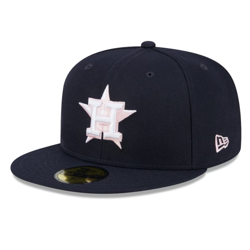Houston Astros New Era 2024 Mother’s Day On-Field 59FIFTY Fitted Hat – Navy/Pink 6 7/8
