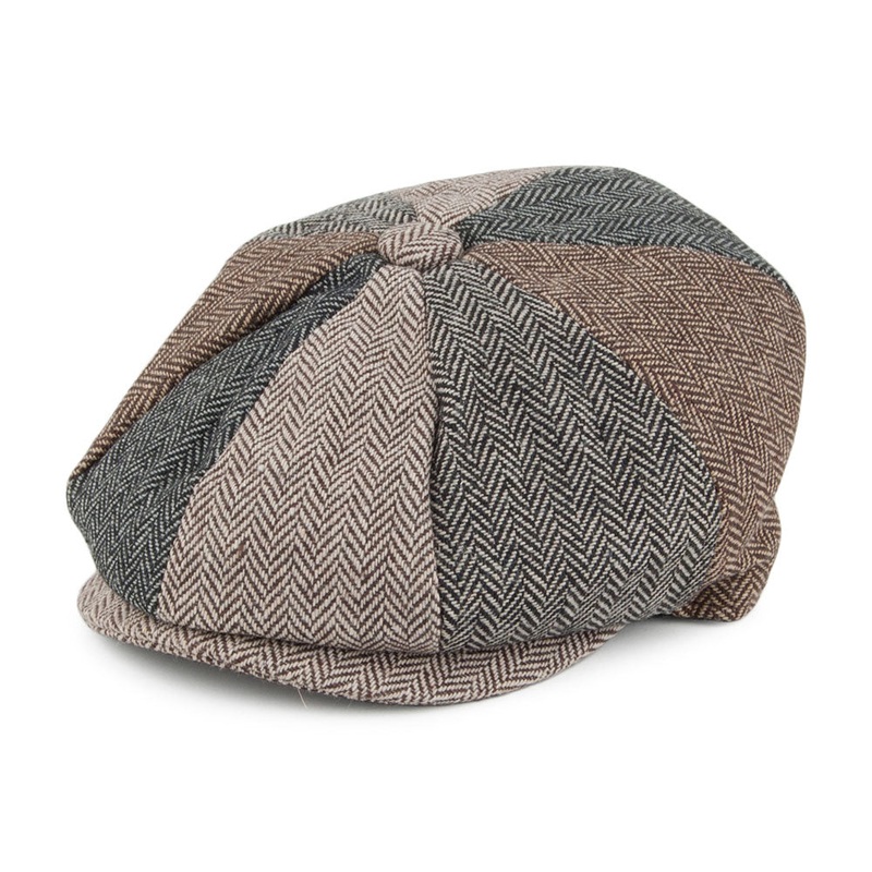 Jaxon & James Kids Herringbone Patch Newsboy Cap Multi-Coloured Wholesale Pack Prepack