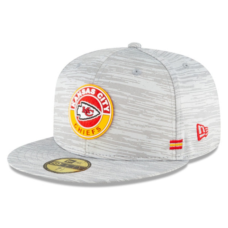 Kansas City Chiefs New Era 2020 NFL Official Sideline 59FIFTY Fitted Hat – Gray 8