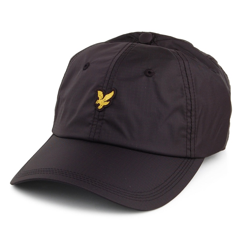 Lyle & Scott Hats Nylon Ripstop Baseball Cap – Black Adjustable