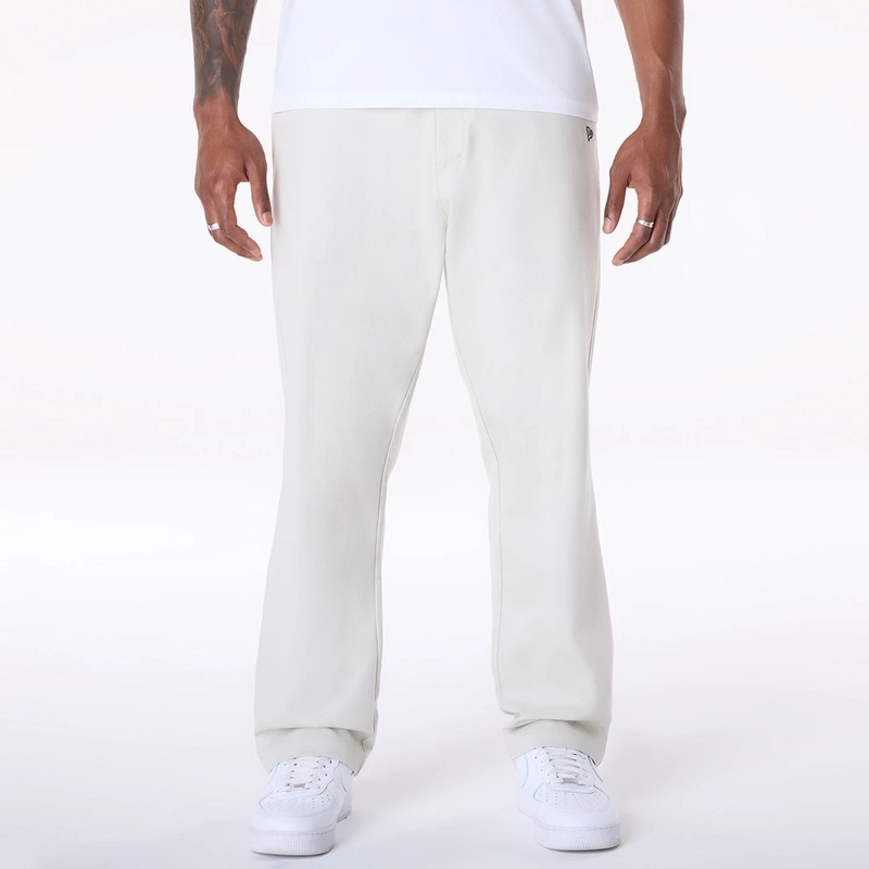 New Era Cream Chino Trousers XS