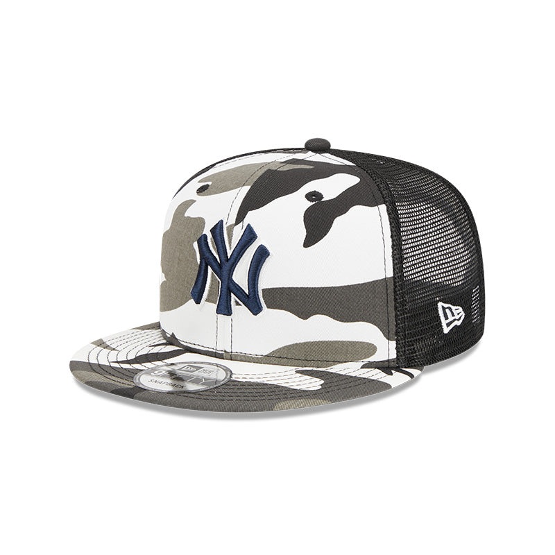 New York Yankees New Era URBAN CAMO Mesh Trucker 9FIFTY Snapback Hat – Camo
