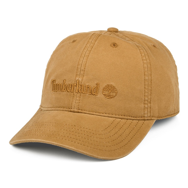Timberland Hats Cooper Hill Cotton Canvas Baseball Cap – Wheat Adjustable