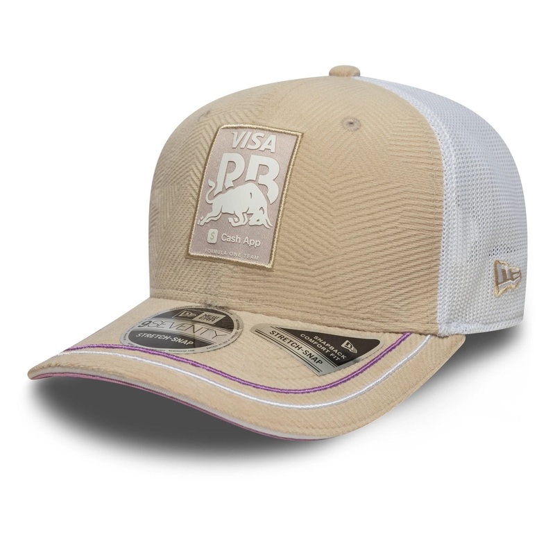 Visa Cash App Racing Bulls Monaco Race Special Cream 9SEVENTY Stretch Snap Adjustable Cap OSFM