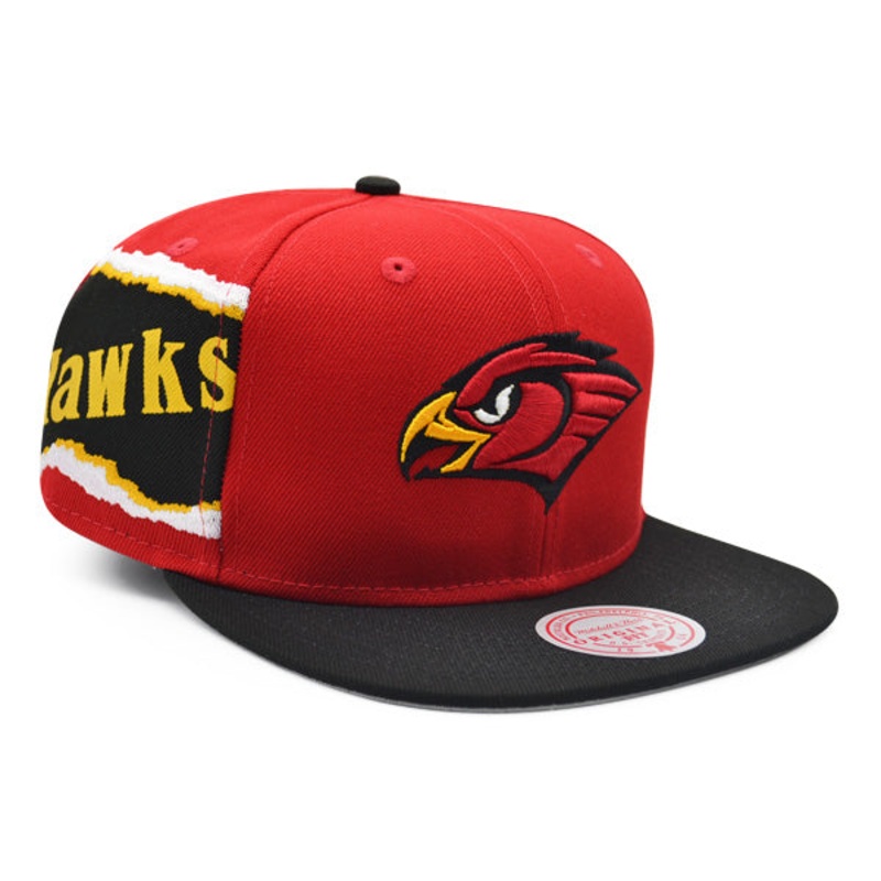 Atlanta Hawks Mitchell & Ness JUMBOTRON Snapback Hat – Red/Black