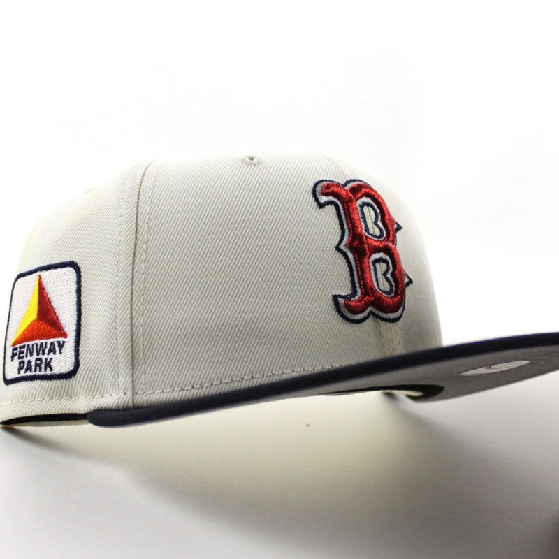 Boston Red Sox CITGO Fenway Park New Era 59Fifty Fitted Hat (Chrome White Navy and Gray Under Brim) 6 7/8