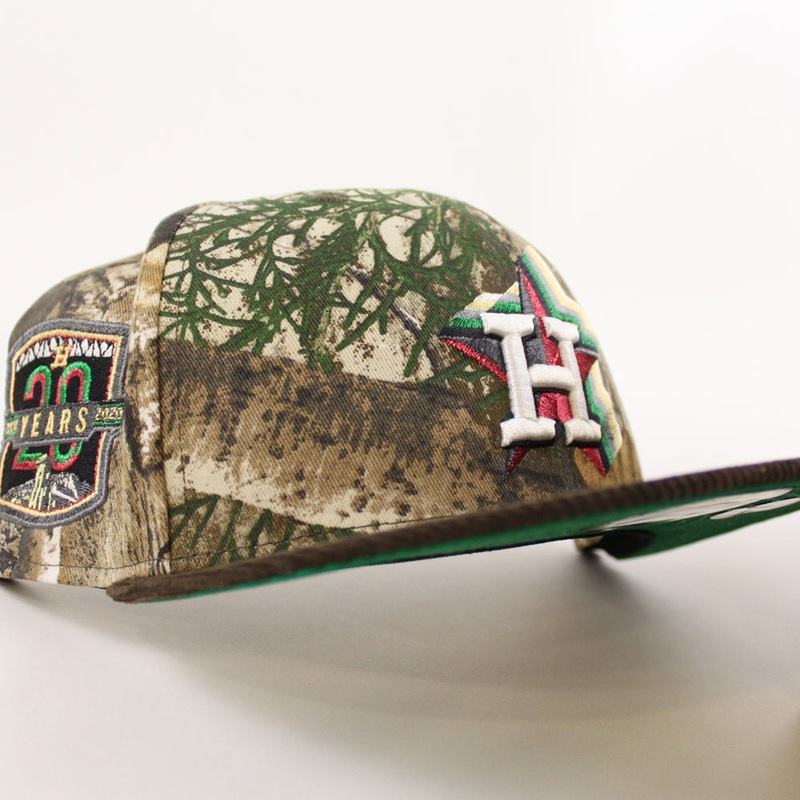 Houston Astros 20 Years New Era 59Fifty Fitted Hat (RealTree Brown Green Under Brim) 7