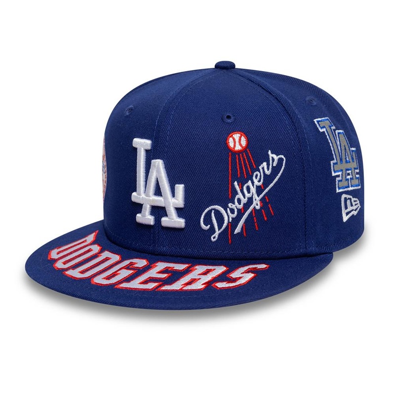 Los Angeles Dodgers 59FIFTY MLB All Over Dark Blue Cap 6-7/8