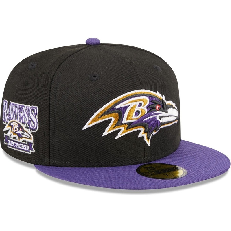 New Era Baltimore Ravens Throwback Hidden 2023 59FIFTY Fitted Hat