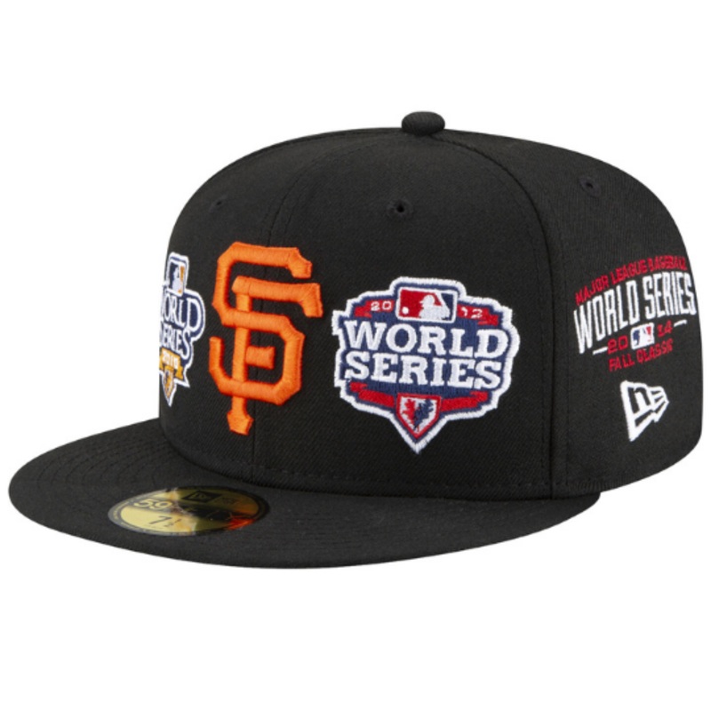 New Era San Francisco Giants 8x World Champions Multi Patch Black 59FIFTY Fitted Hat