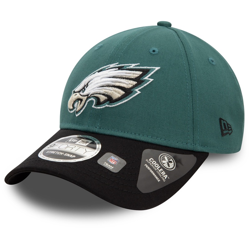 Philadelphia Eagles 9FORTY Stretch Snap NFL Green/Black Cap One Size