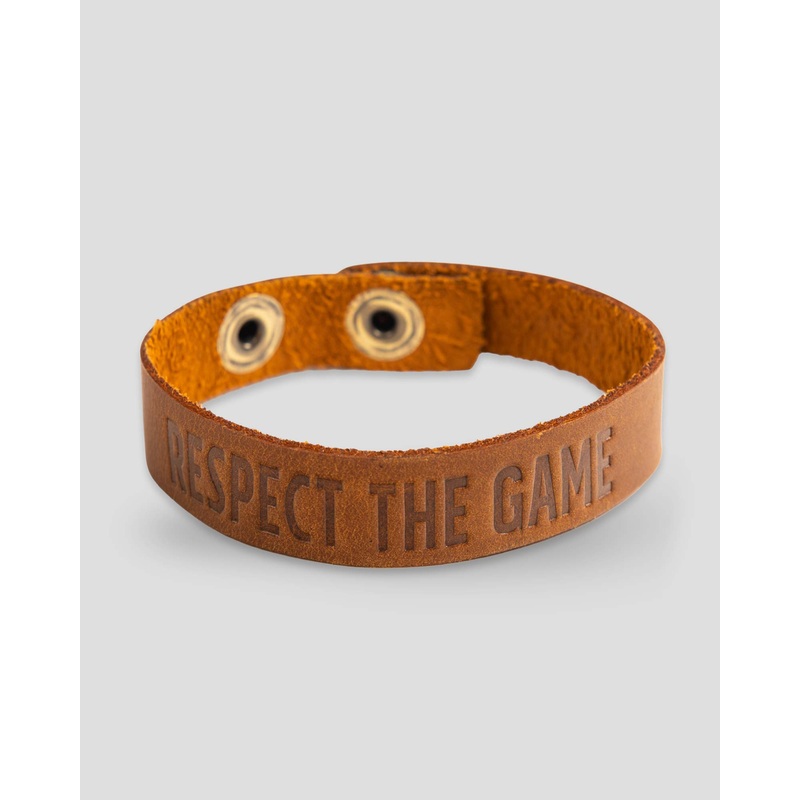 Respect the Game Single Loop Bracelet – Light Brown