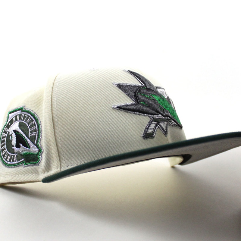 San Jose Sharks Northern California New Era 59Fifty Fitted Hat (Chrome White Gray Gray Under Brim) 7