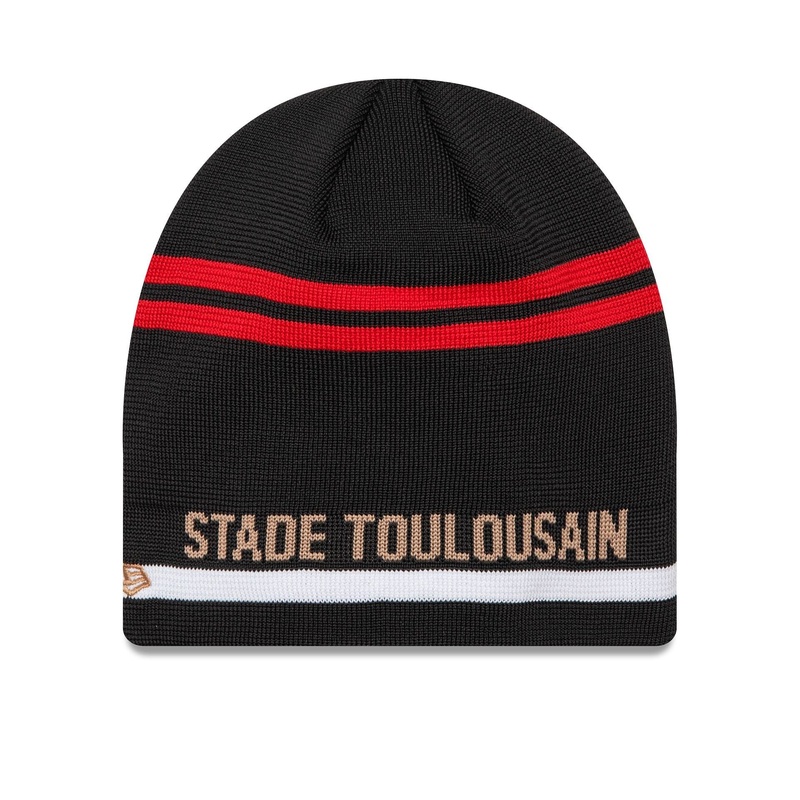 Stade Toulousain Engineered Black Beanie Hat OSFM