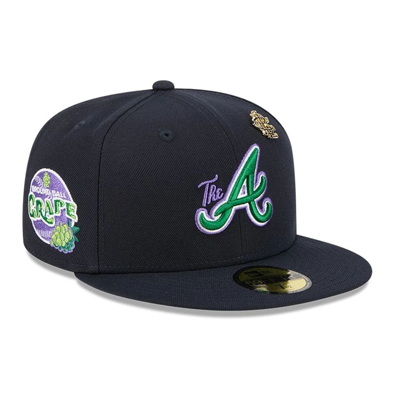 Atlanta Braves MLB Big League Chew Navy 59FIFTY Fitted Cap 6 7/8