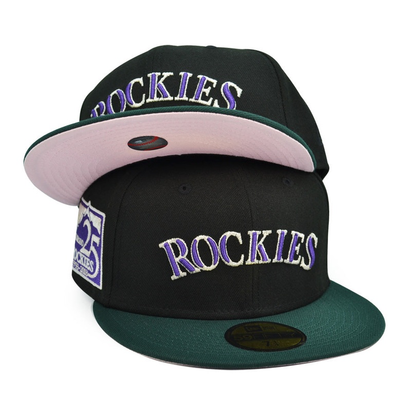Colorado Rockies 25th ANNIVERSARY Exclusive New Era 59Fifty Fitted Hat – Black 7