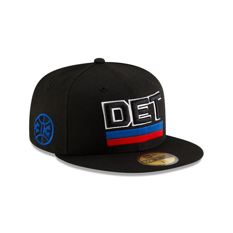 Detroit Pistons New Era Jersey Hook Statement Edition 59Fifty Fitted Hat – Black 7