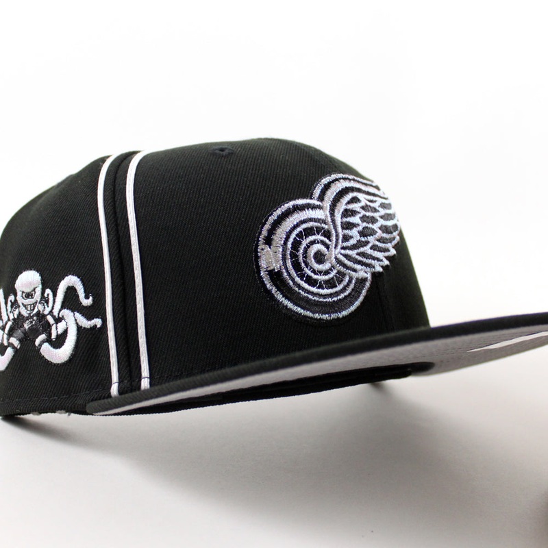 Detroit Red Wings Mascot Patch New Era 59Fifty Fitted Hat (Black Gray Under brim) 7