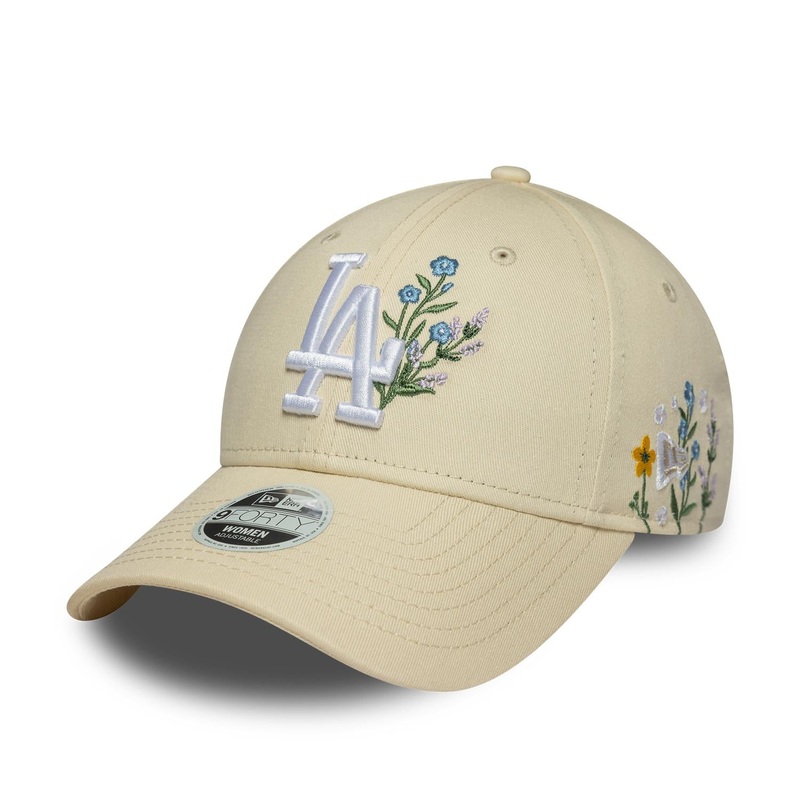 Los Angeles Dodgers 9FORTY Womens Floral Icon Stone Cap One Size